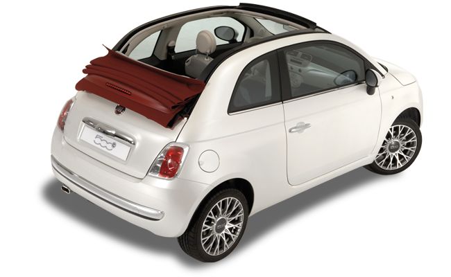 Fiat 500 Cabrio descapotable de alquiler en Menorca